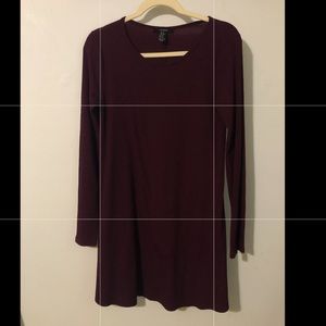 Forever 21 Maroon casual winter dress